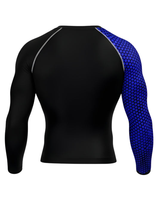 Hexa Blue Asymmetrical Compression