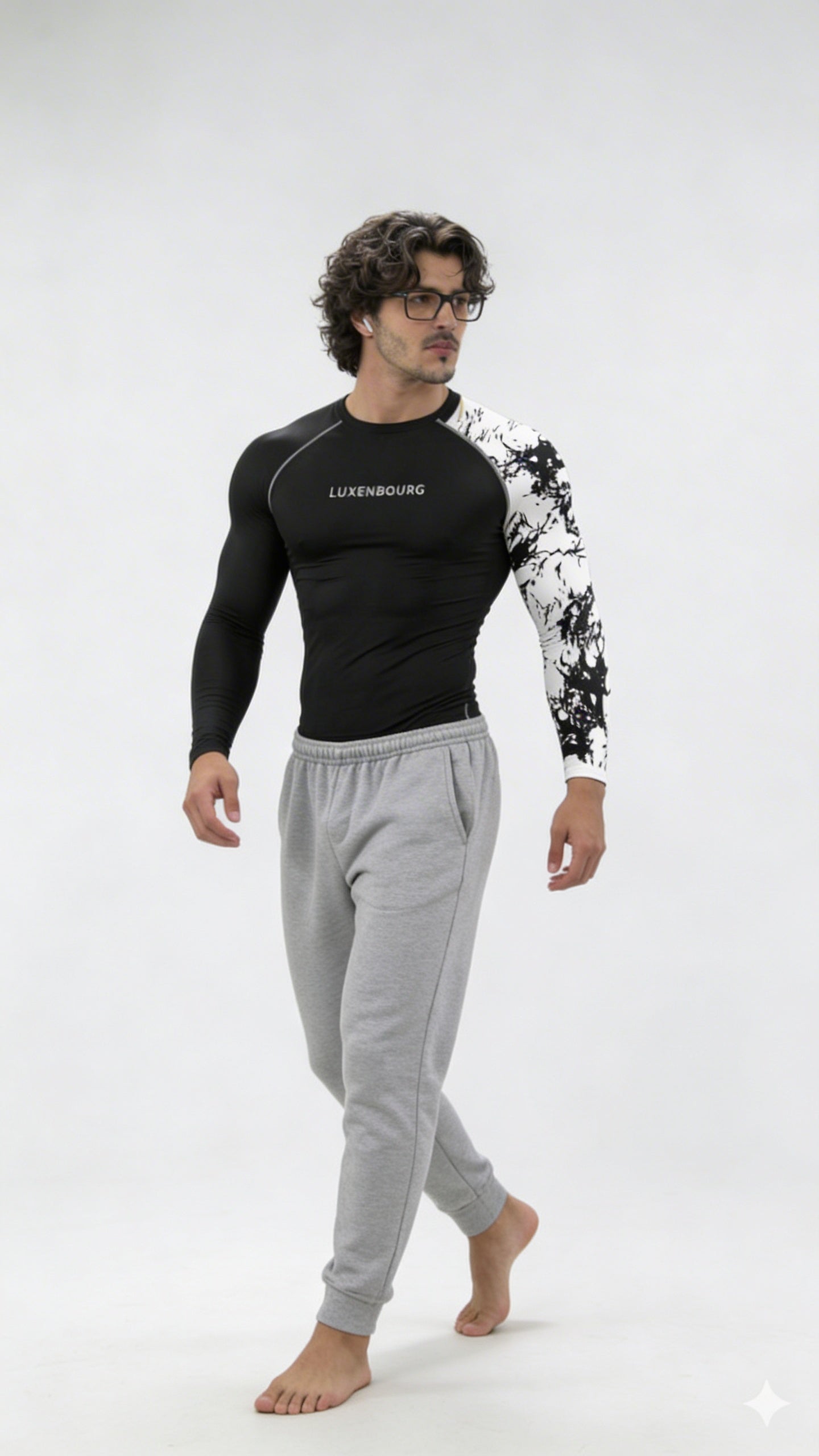 LUXENBOURG Dual Black White Compression Tee