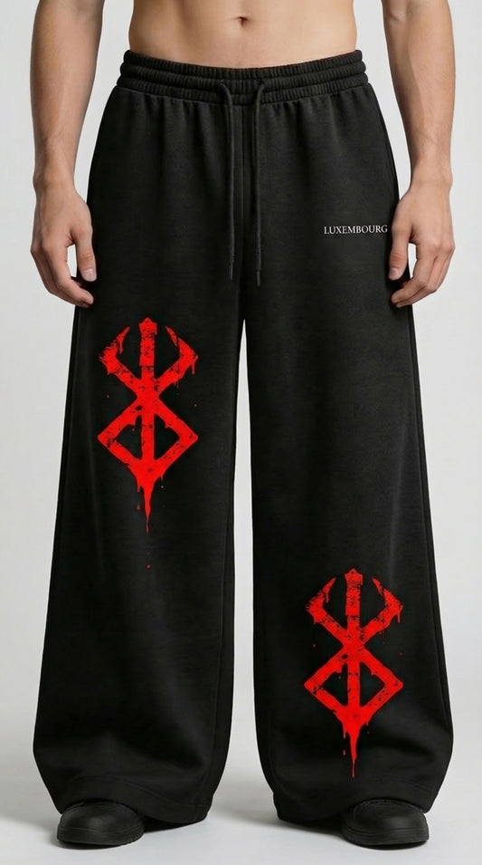 LUXENBOURG Cursed Mark Baggy Pants