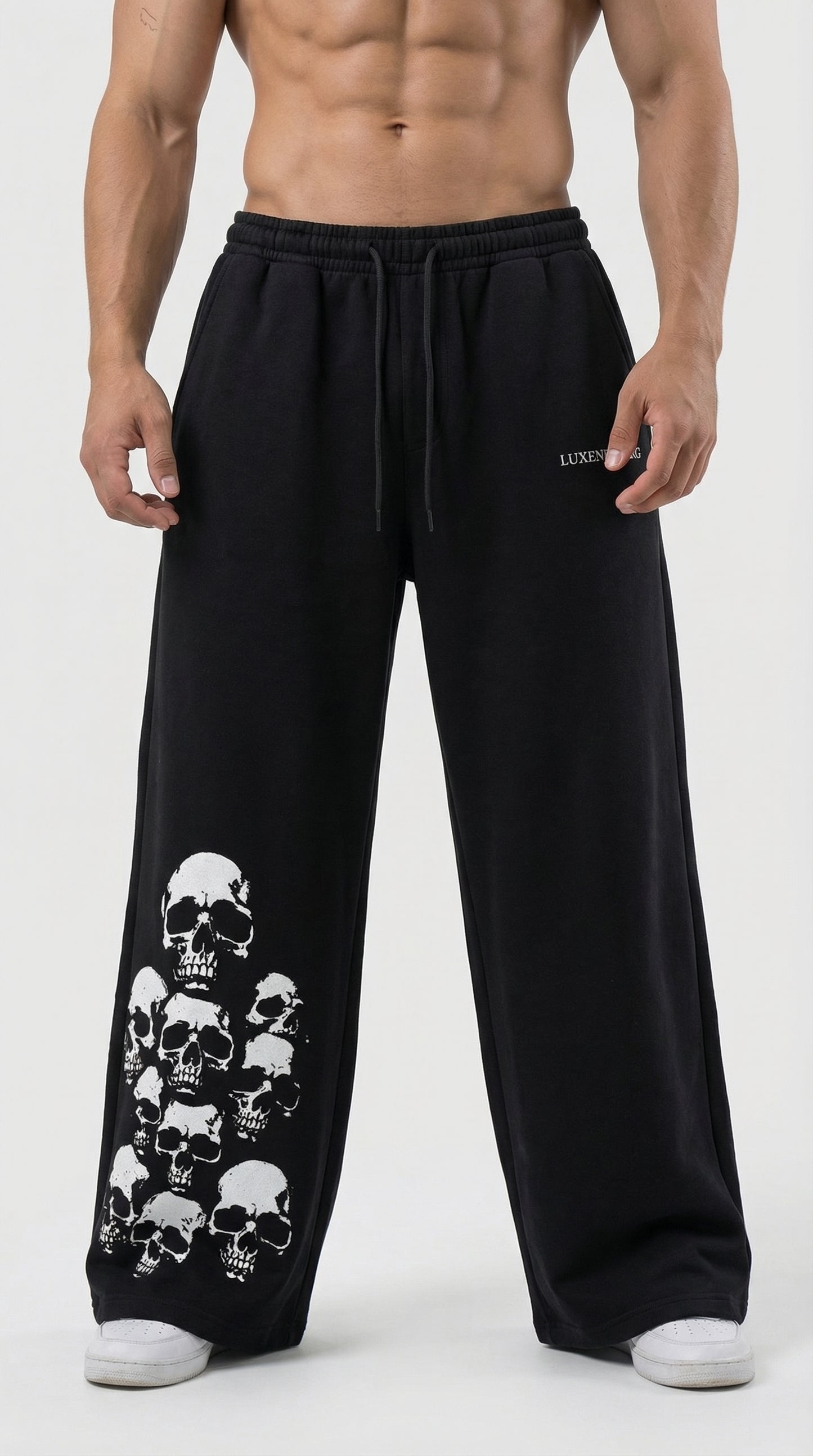 LUXENBOURG Graveyard Edition Cotton Baggy Pants
