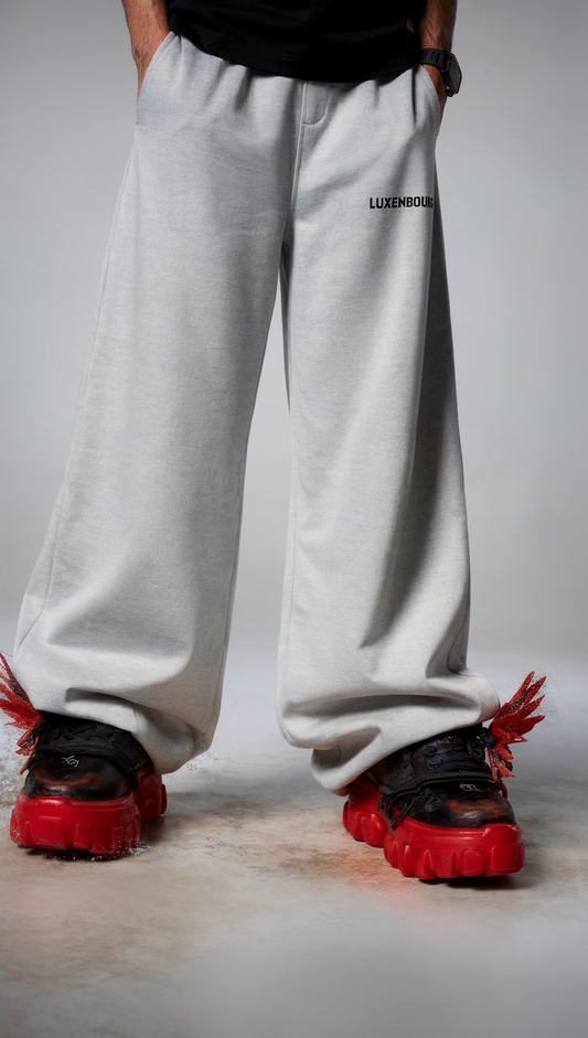 LUXENBOURG GRAY CORE BAGGY JOGGERS