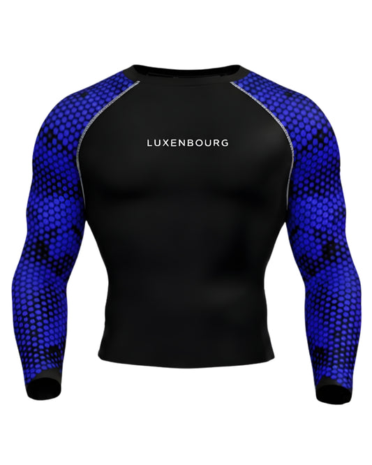 Hexa Blue Dual-Sleeve Compression