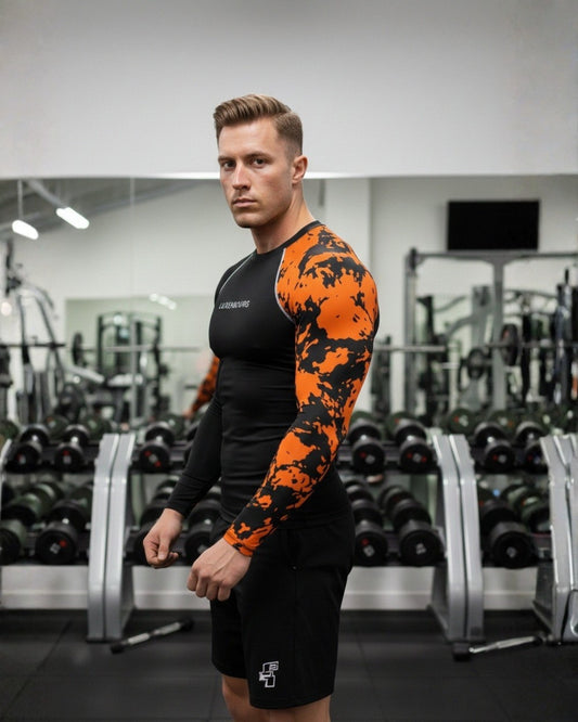 Black Core Compression with Camo Sleeve