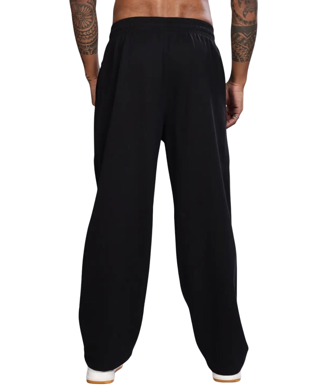 COLD FLAMES UNISEX STRAIGHT FIT BAGGY TRACK PANTS