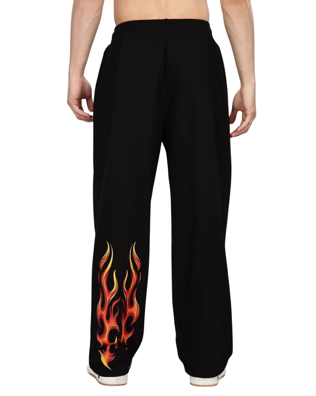 HEAT UNISEX STRAIGHT FIT BAGGY TRACK PANTS