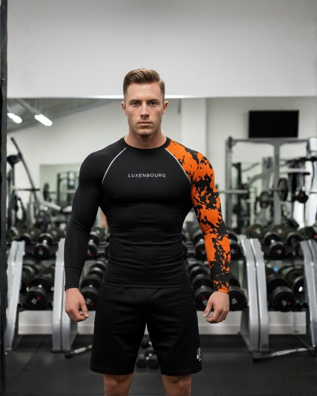 Black Core Compression with Camo Sleeve