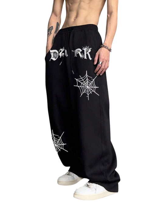 DARK UNISEX STRAIGHT FIT BAGGY TRACK PANTS