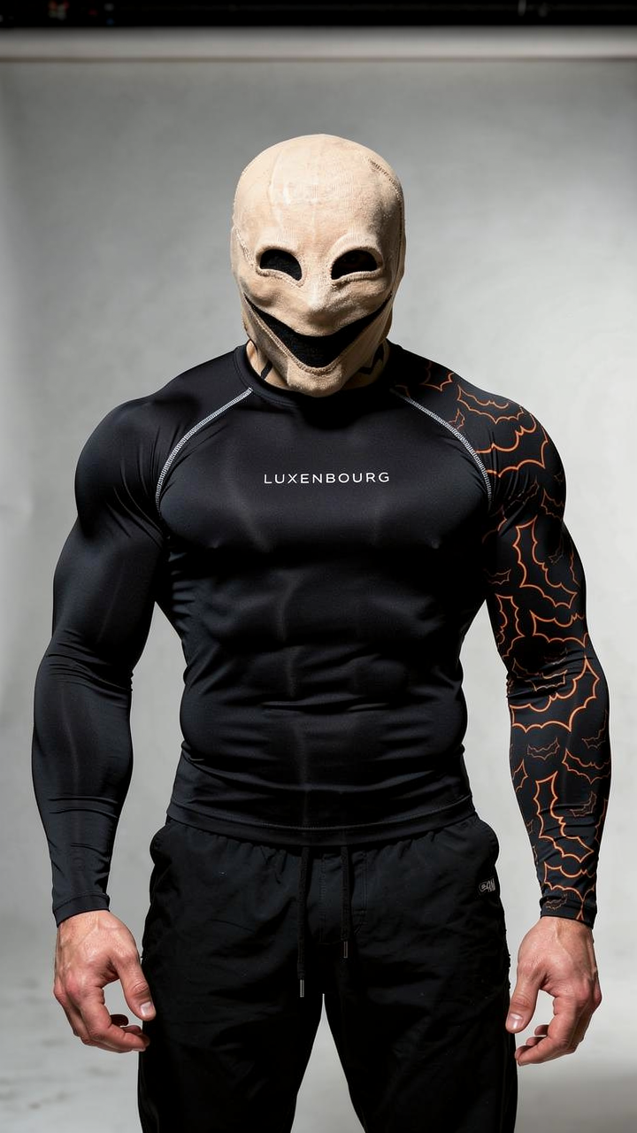 LUXENBOURG Batman Logo Compression Tee