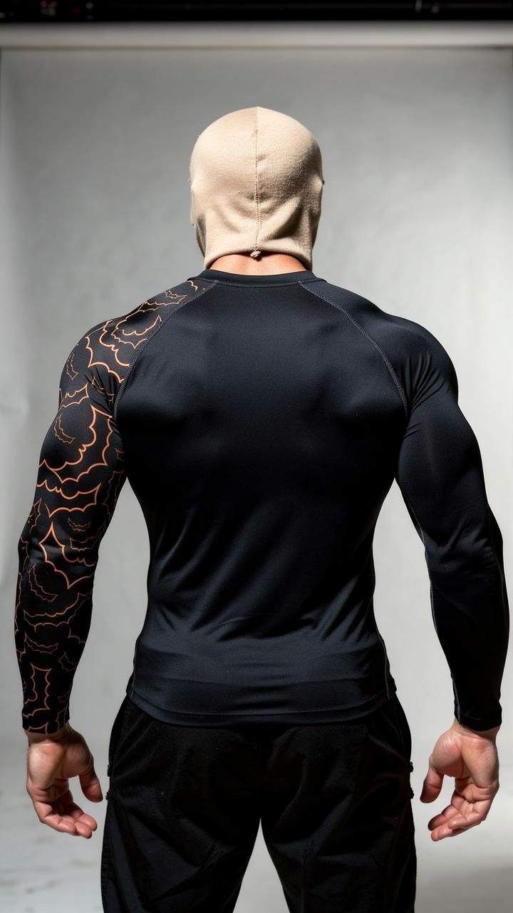 LUXENBOURG Batman Logo Compression Tee