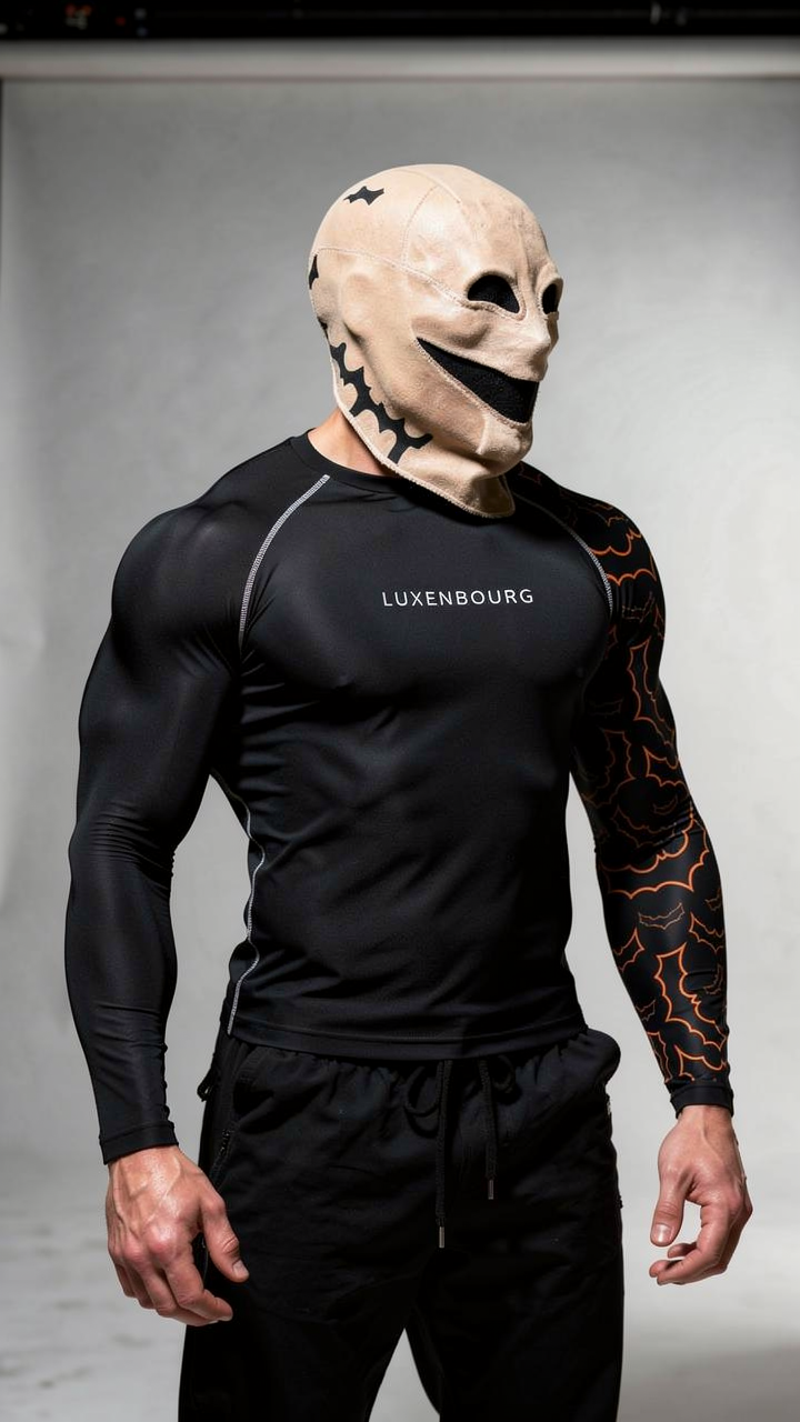 LUXENBOURG Batman Logo Compression Tee