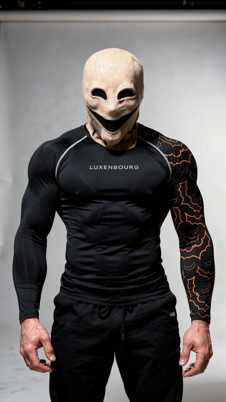 LUXENBOURG Batman Logo Compression Tee