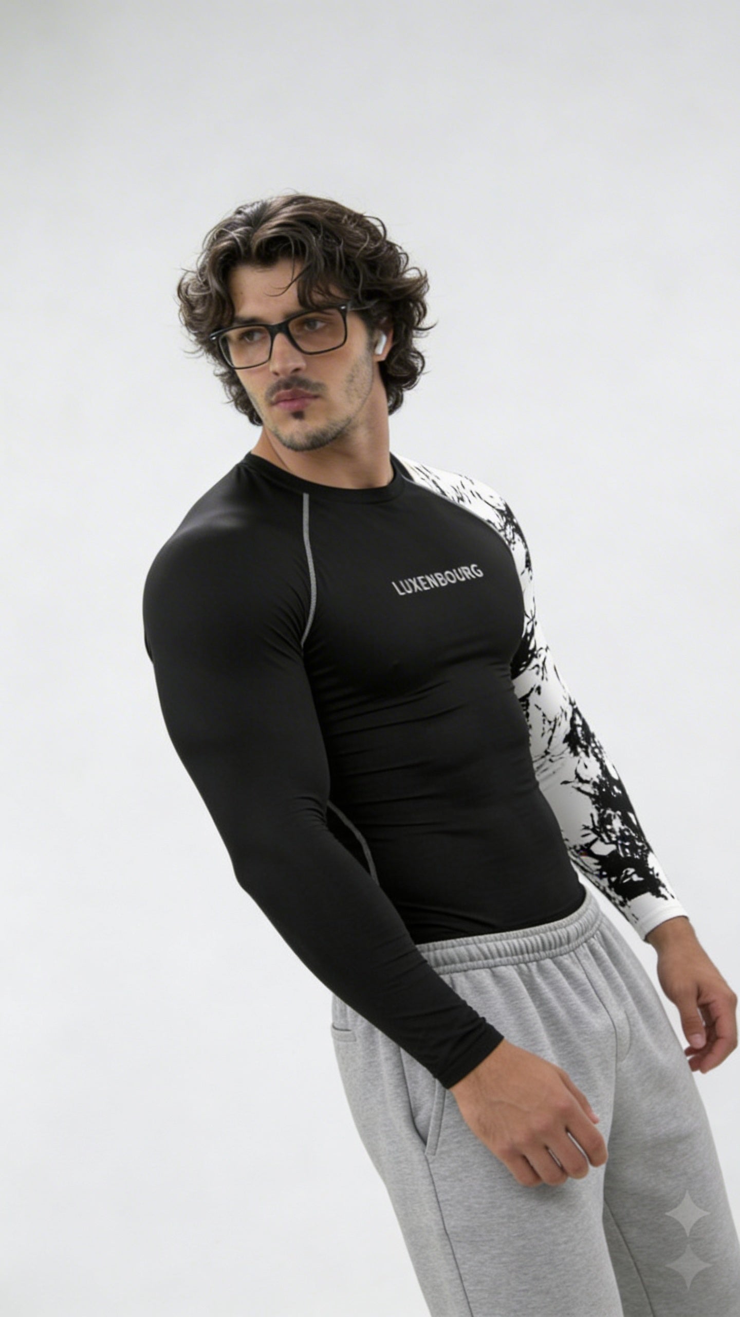 LUXENBOURG Dual Black White Compression Tee