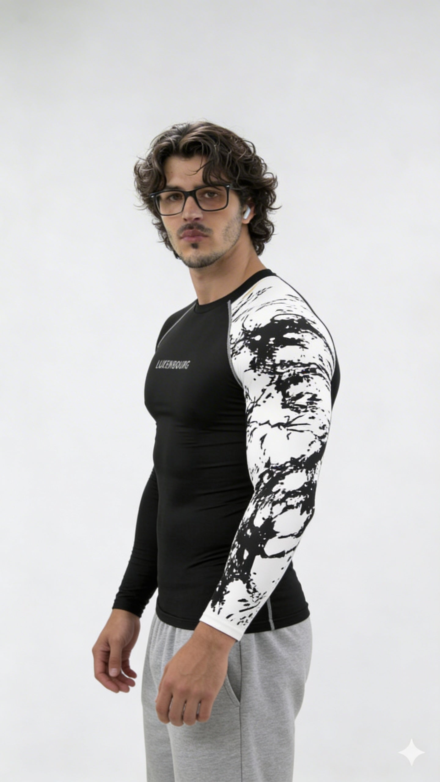 LUXENBOURG Dual Black White Compression Tee