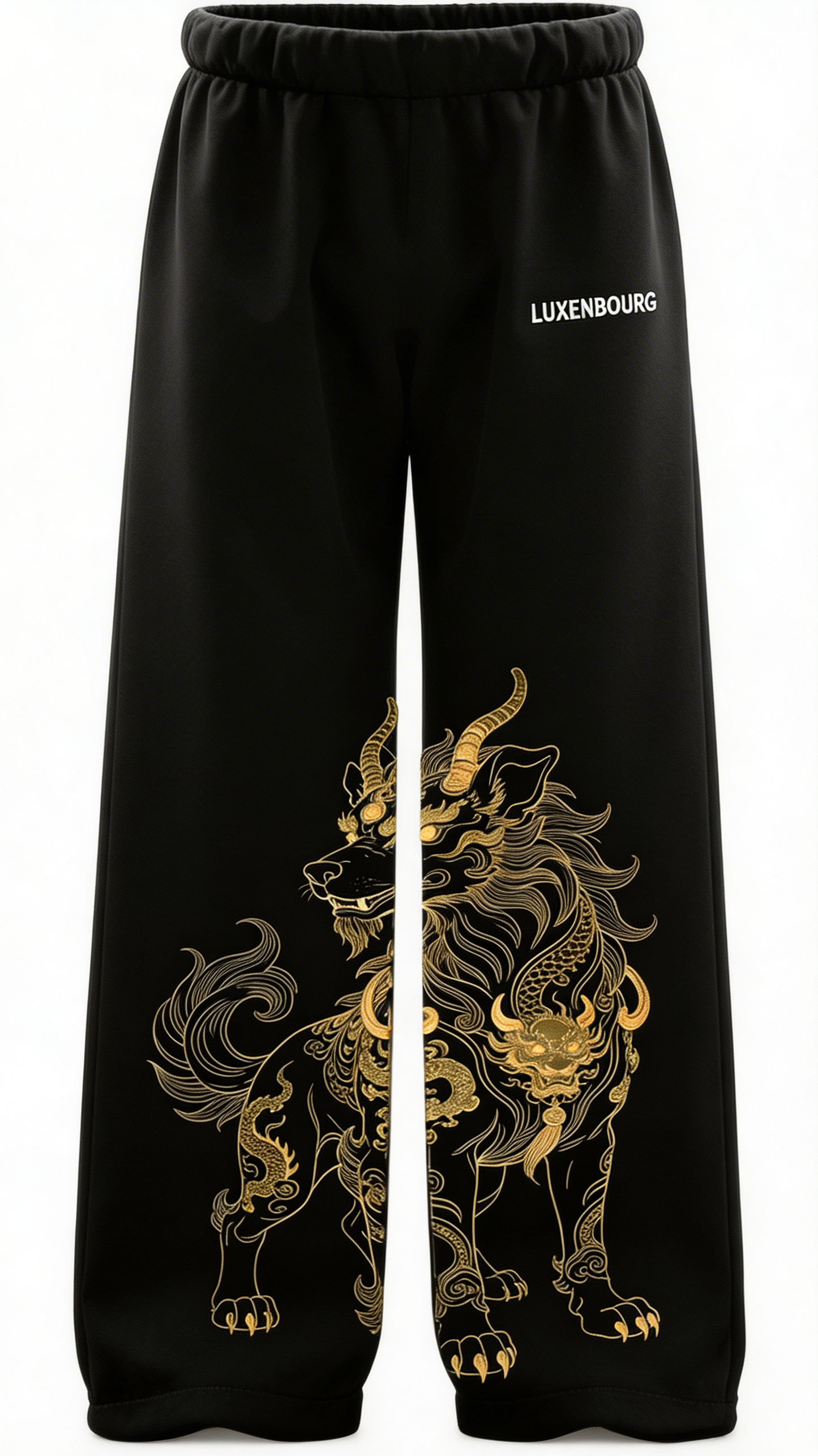 LUXENBOURG Golden Goat Cotton Baggy Joggers