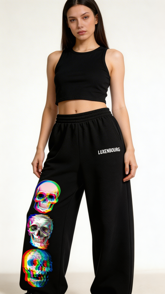 Chromatic Skull Cotton  Trousers