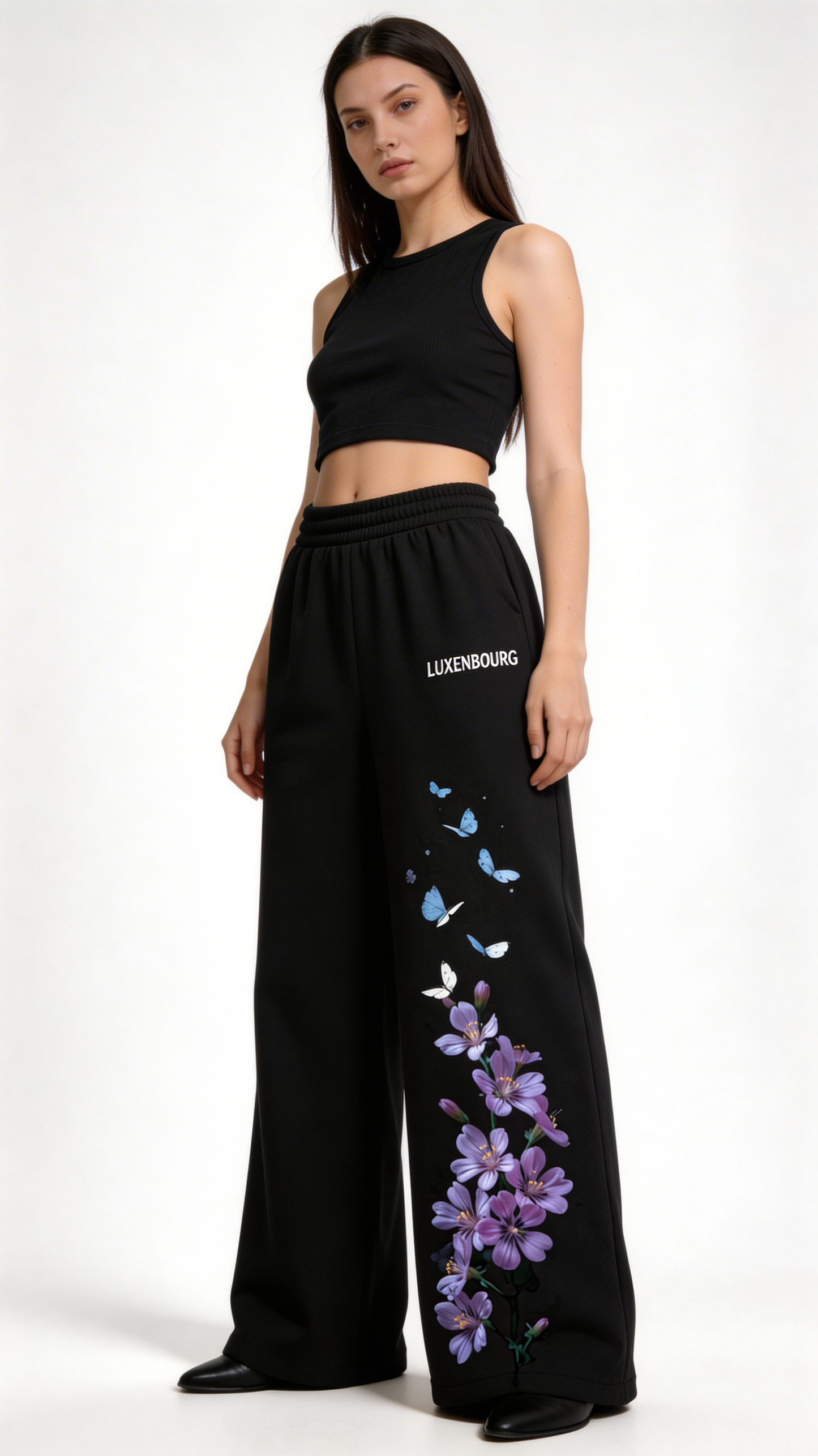 Floral Flight Cotton Joggers