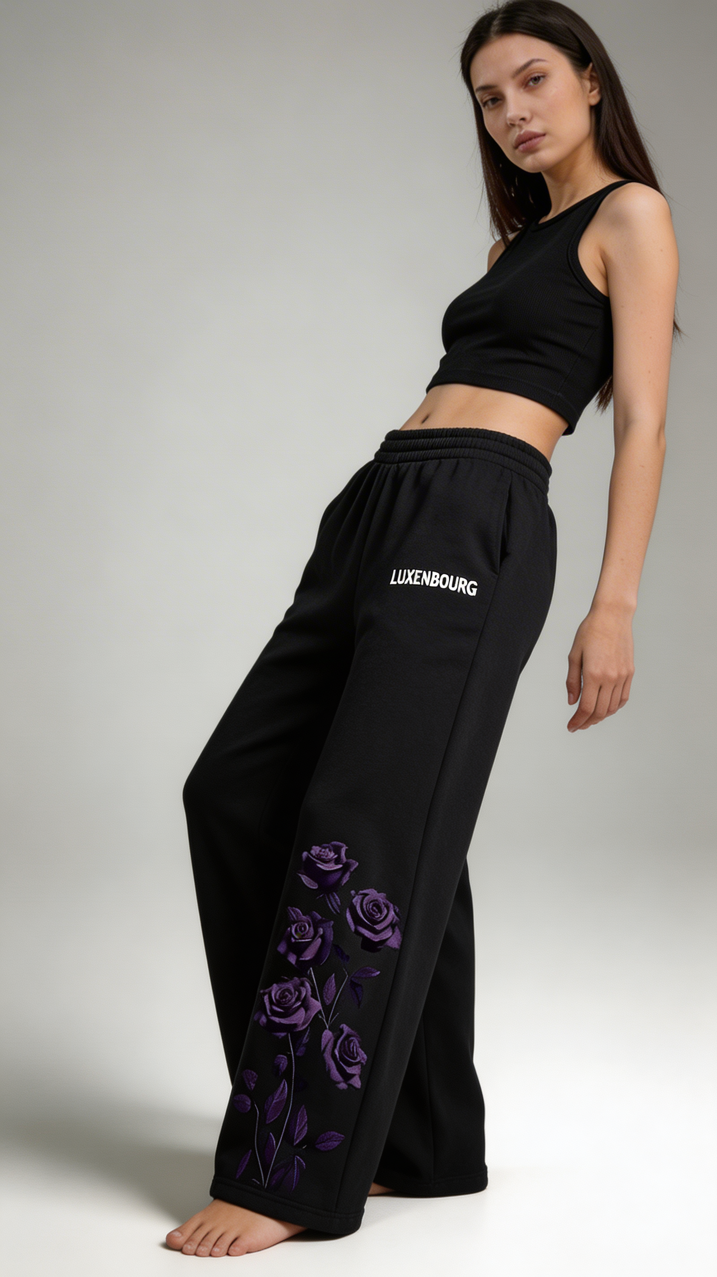 Midnight Rose Baggy Cotton Lower