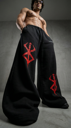 LUXENBOURG Cursed Mark Baggy Pants