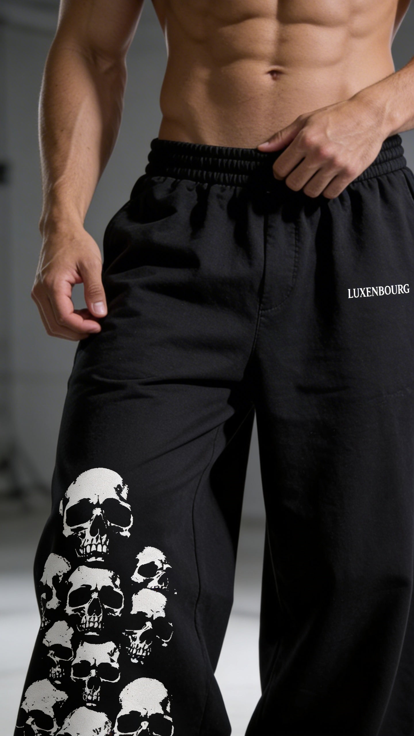 LUXENBOURG Graveyard Edition Cotton Baggy Pants
