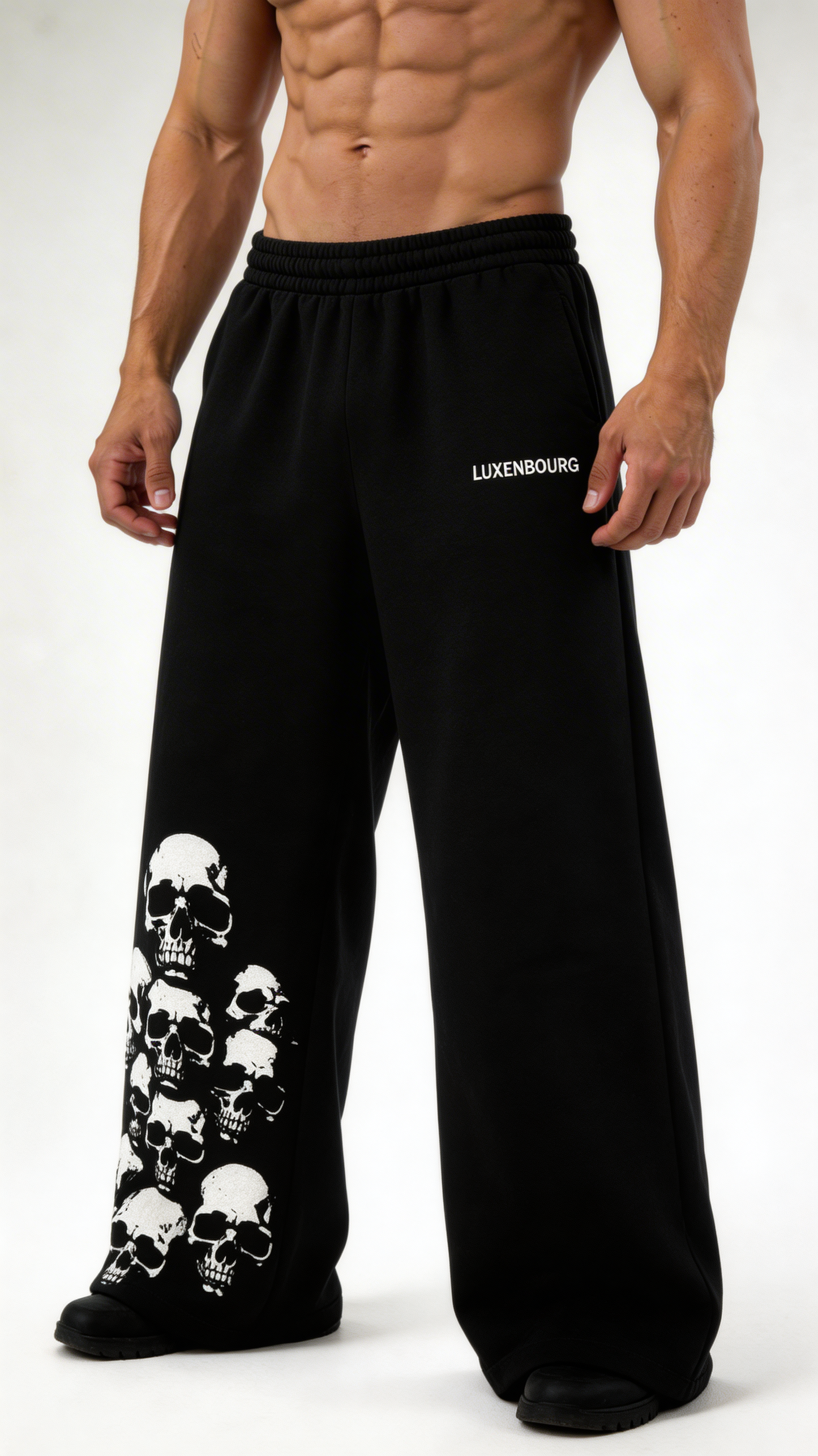 LUXENBOURG Graveyard Edition Cotton Baggy Pants