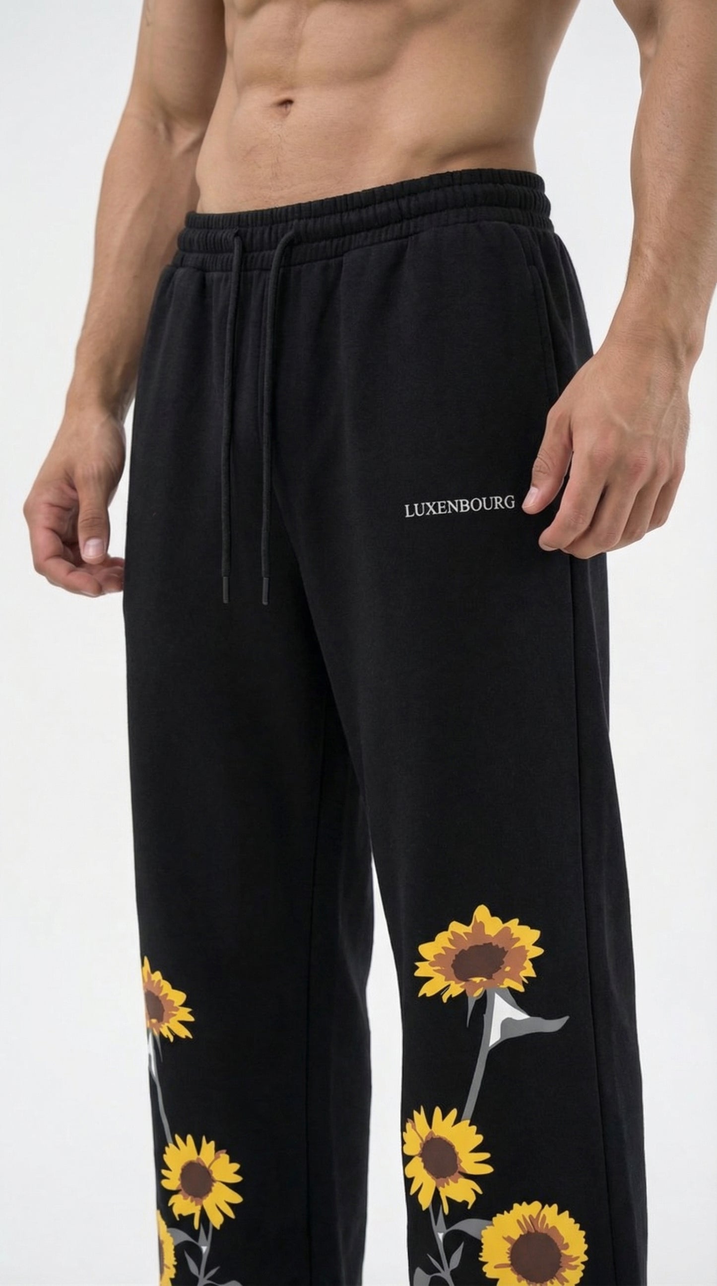 LUXENBOURG Sunflower Baggy Cotton Joggers