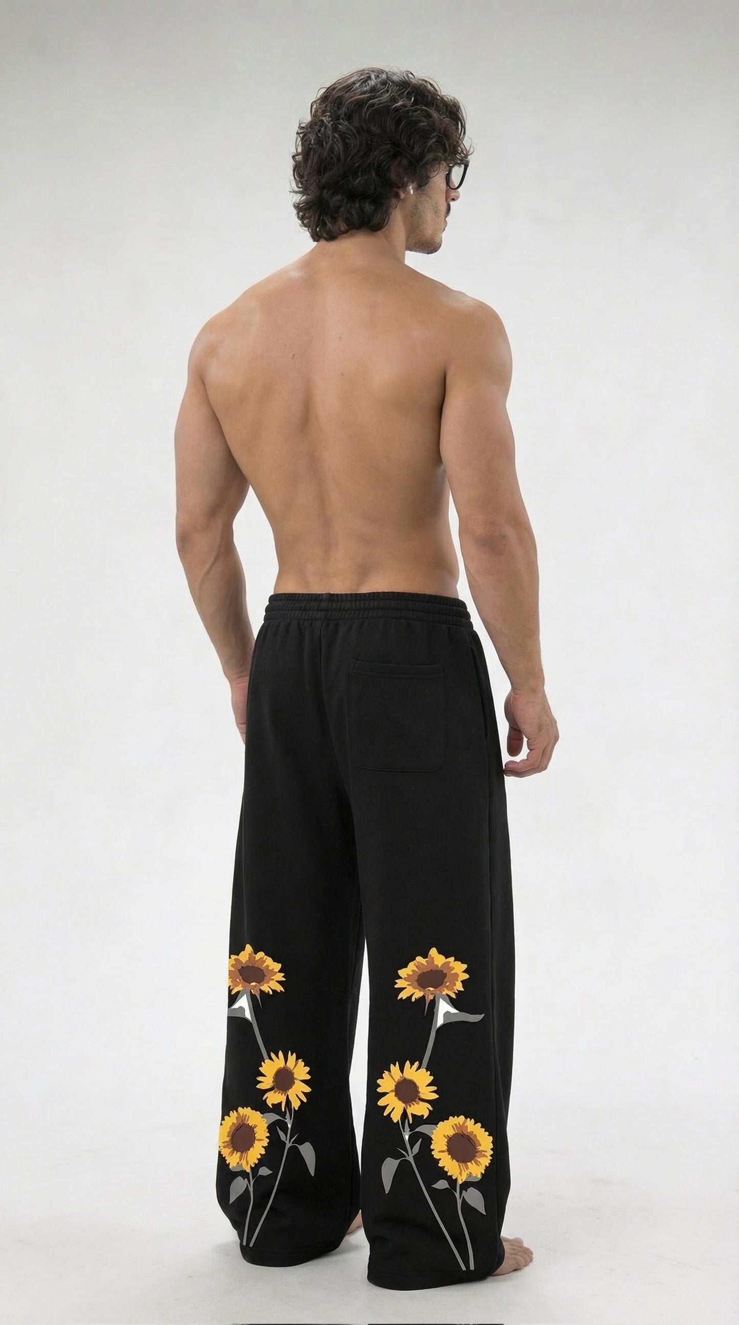 LUXENBOURG Sunflower Baggy Cotton Joggers