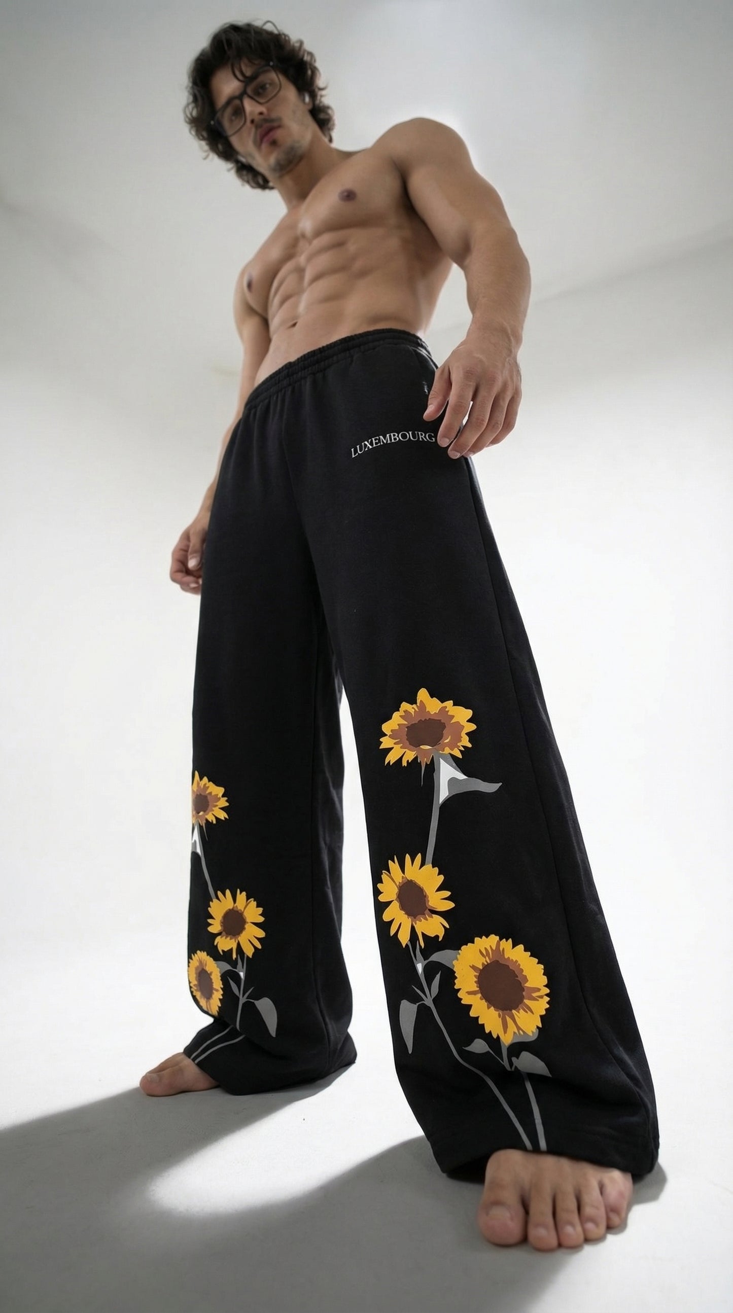 LUXENBOURG Sunflower Baggy Cotton Joggers