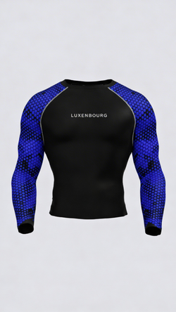 Hexa Blue Dual-Sleeve Compression