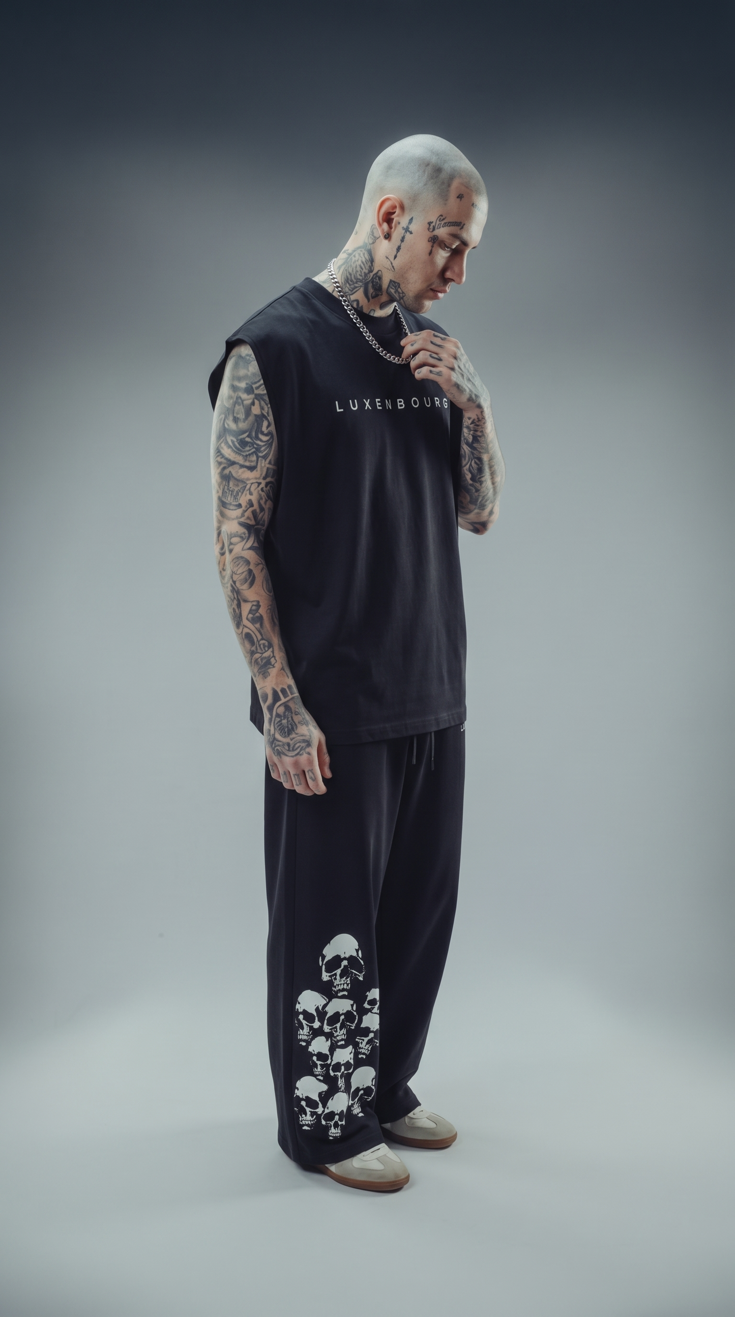 BLACKOUT PROTOCOL Cotton Oversized Vest