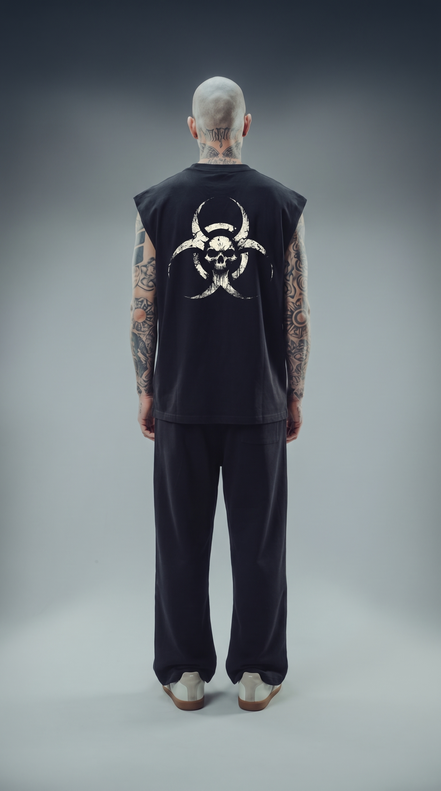 BLACKOUT PROTOCOL Cotton Oversized Vest