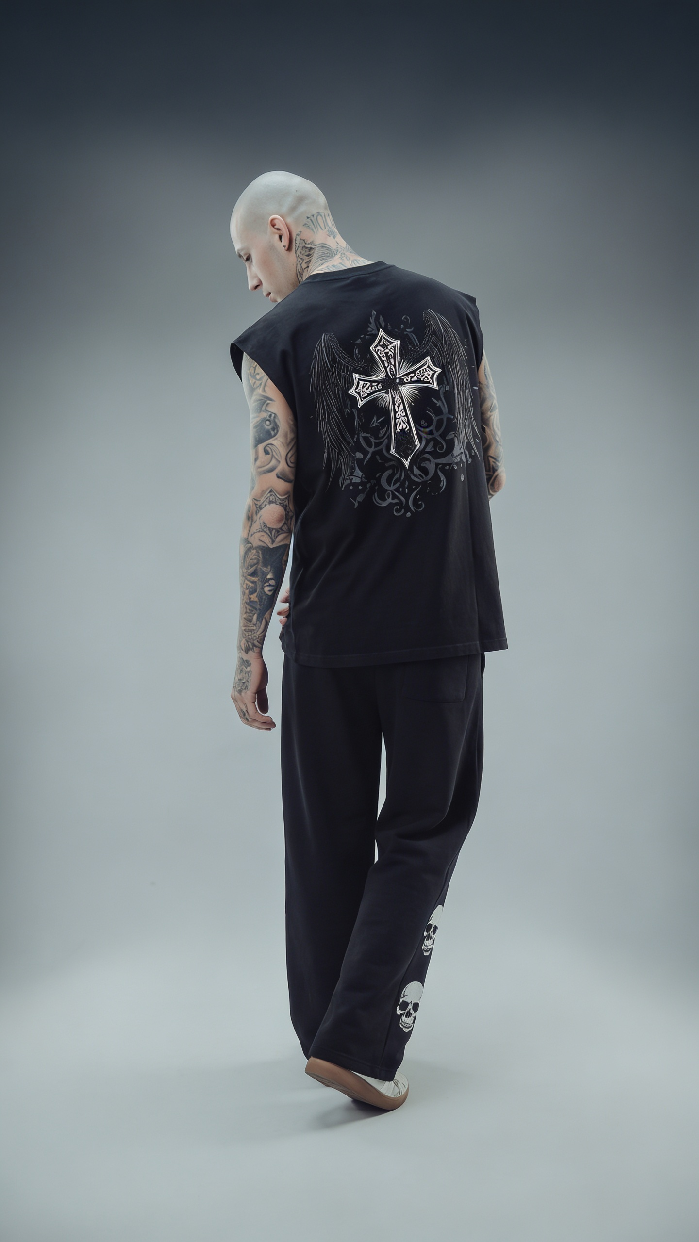 ANGEL OF RUIN Cotton Oversized Fit Vest