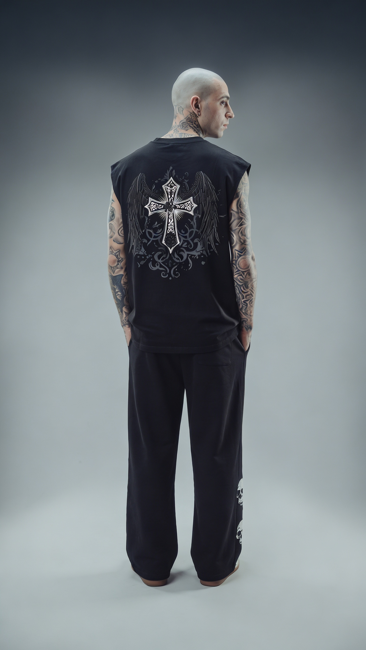 ANGEL OF RUIN Cotton Oversized Fit Vest