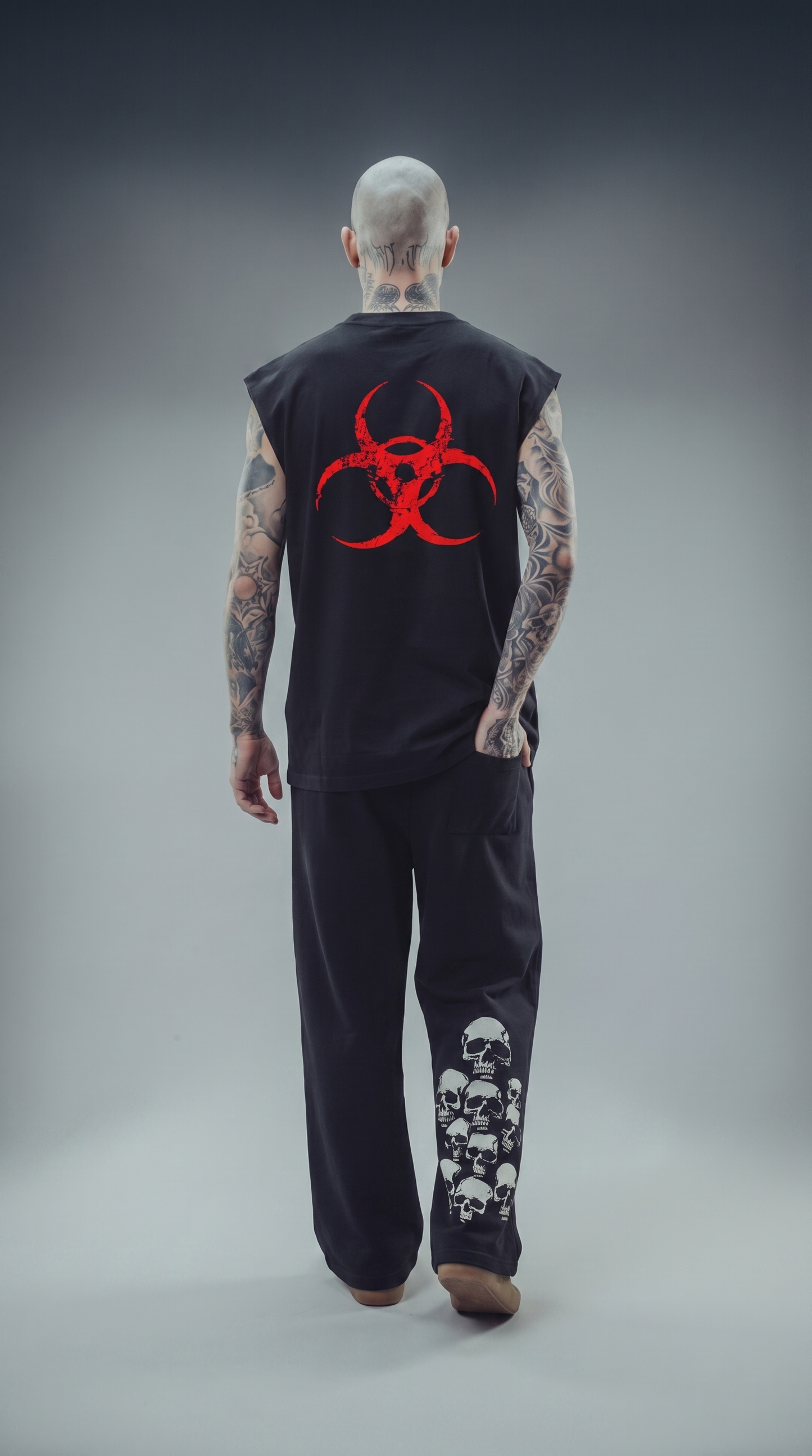 LUXENBOURG RED CONTAGION COTTON OVERSIZED FIT