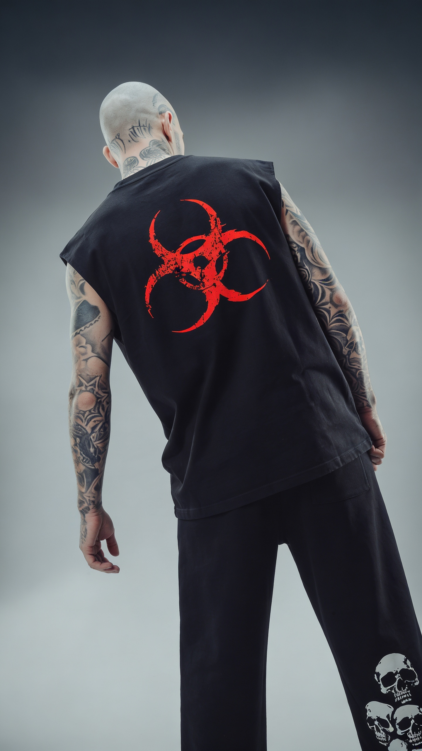 LUXENBOURG RED CONTAGION COTTON OVERSIZED FIT