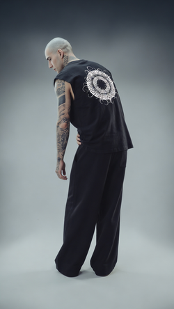LUXENBOURG ECLIPTIC COTTON OVERSIZED VEST