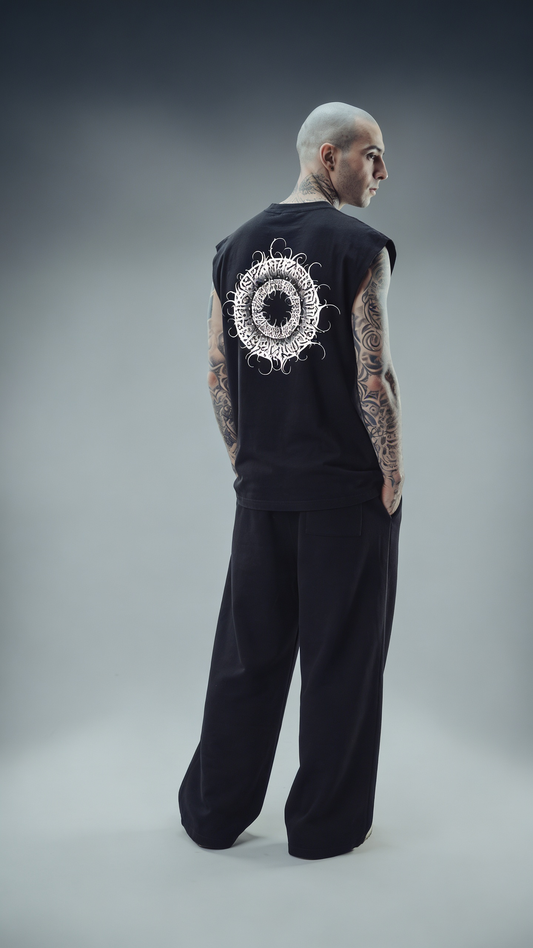 LUXENBOURG ECLIPTIC COTTON OVERSIZED VEST