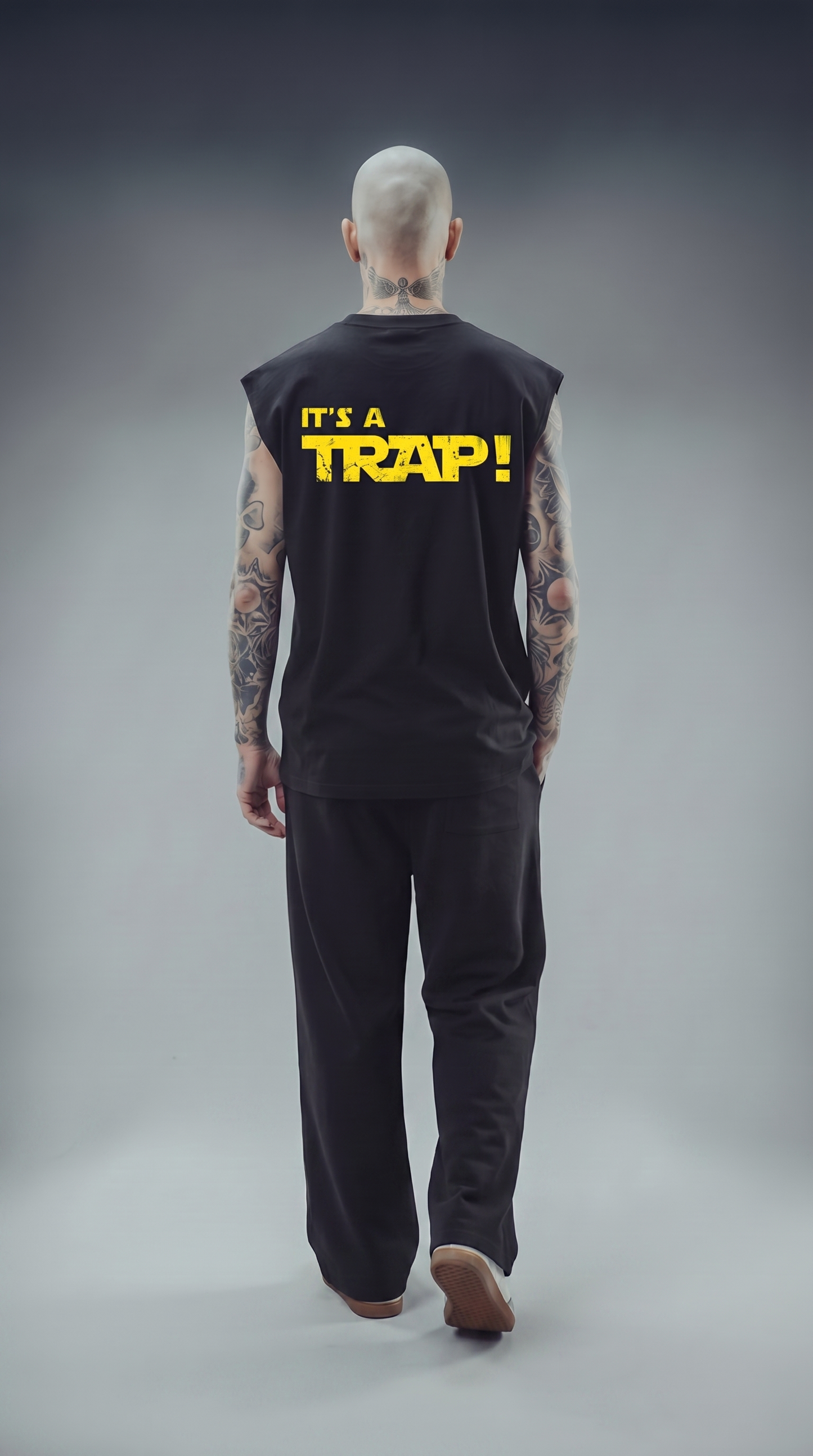 LUXENBOURG TRAP STATE COTTON OVERSIZED VEST