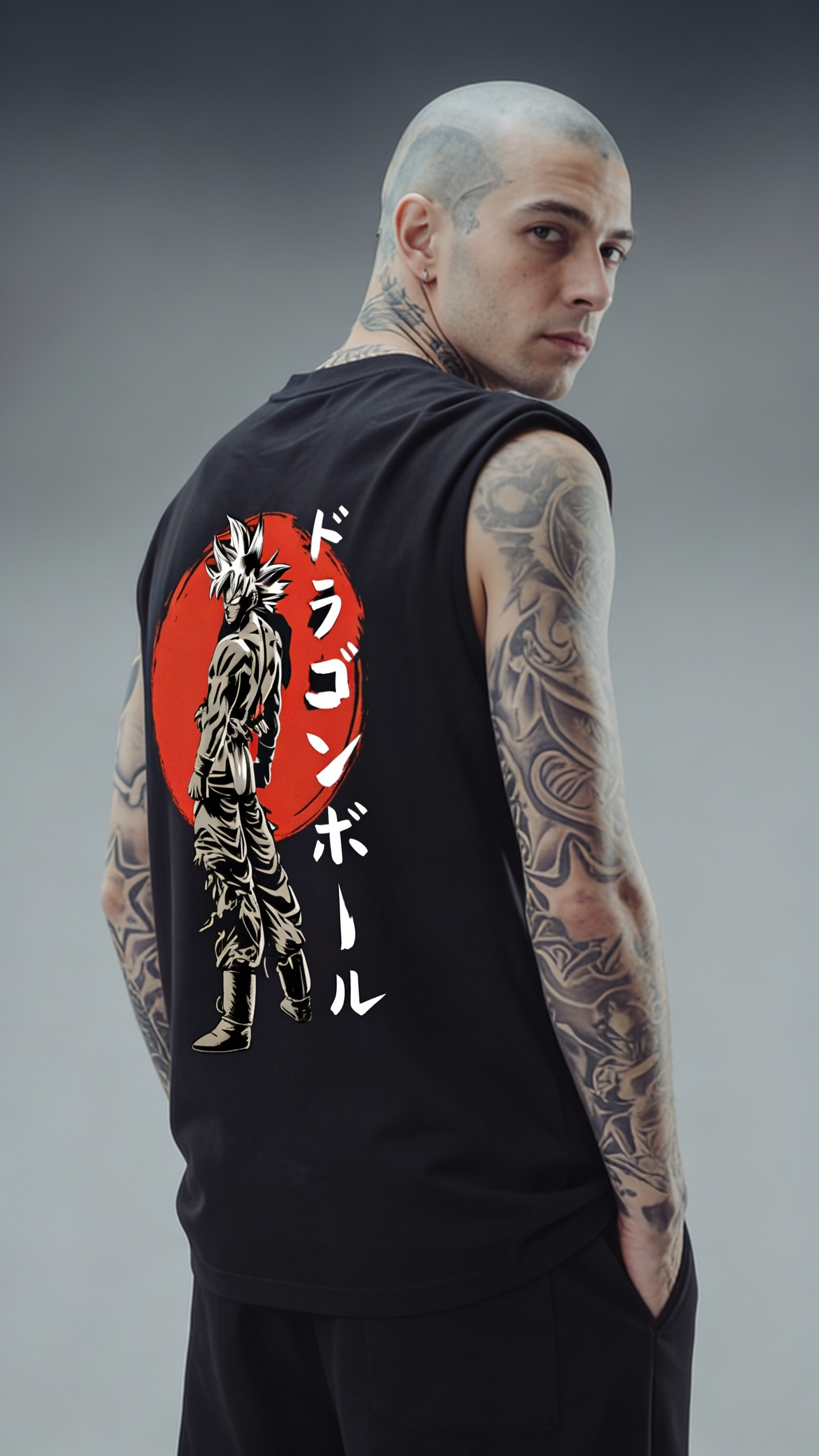 LUXENBOURG DRAGON SOUL COTTON OVERSIZED VEST