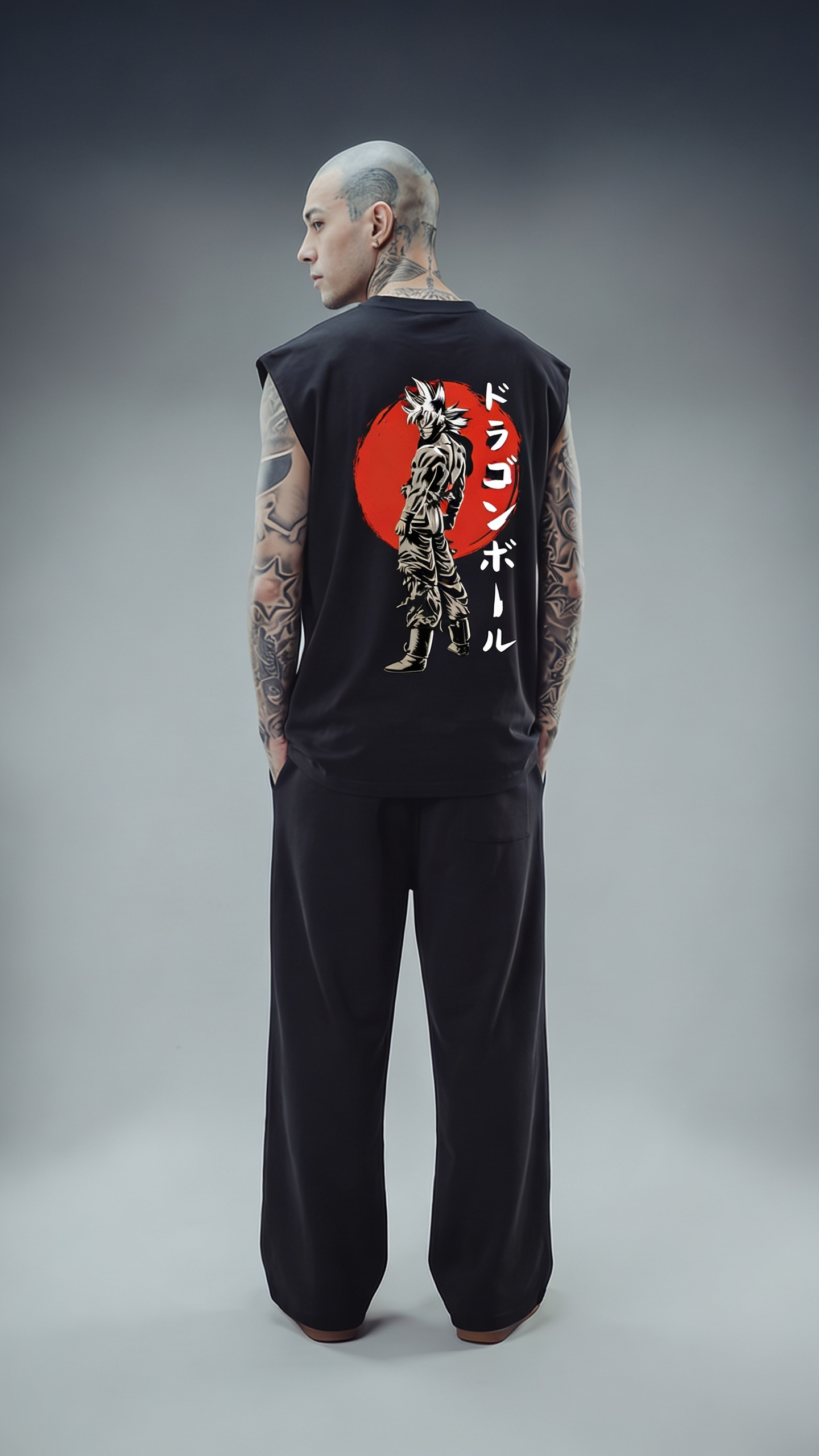 LUXENBOURG DRAGON SOUL COTTON OVERSIZED VEST