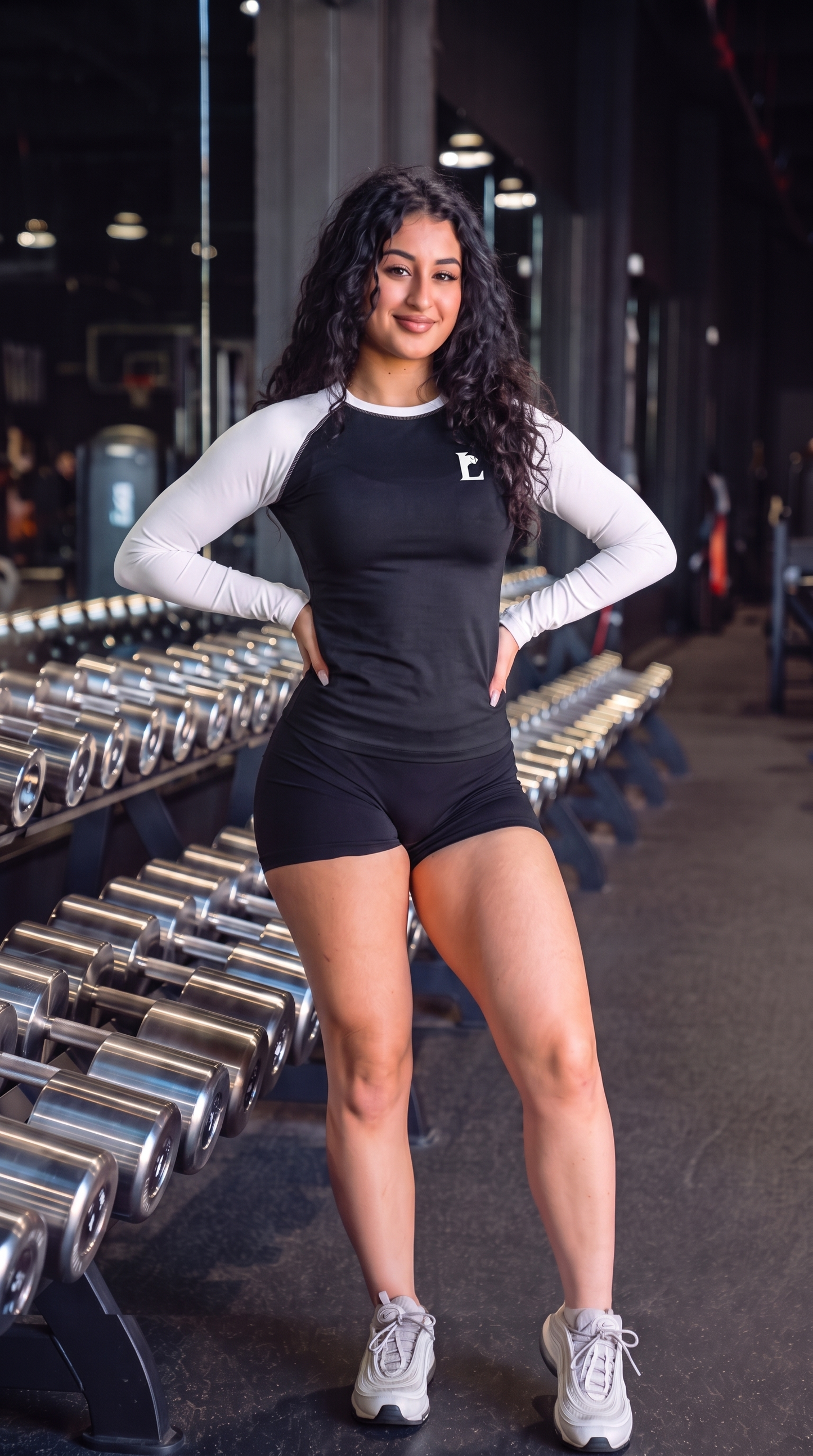 Black White Raglaan Compression Tshirt